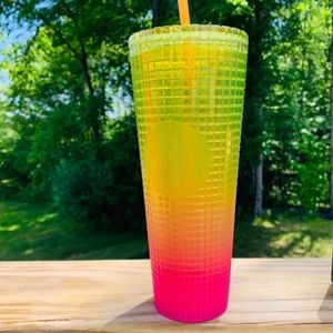 Make reasonable offer!!!Starbucks Lemon/watermelon Ombre cold cup